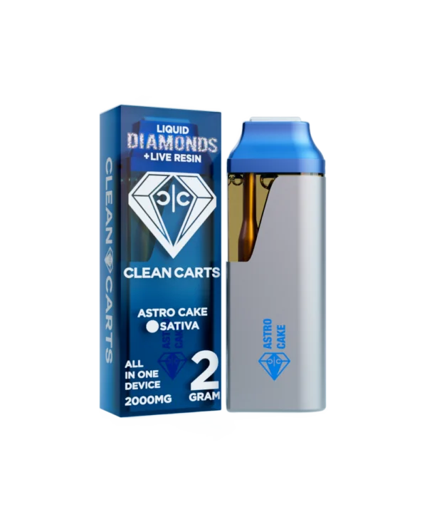 ASTRO CAKE CLEAN CARTS ASTRO CAKE CLEAN CARTS Vape cartridge with packaging design