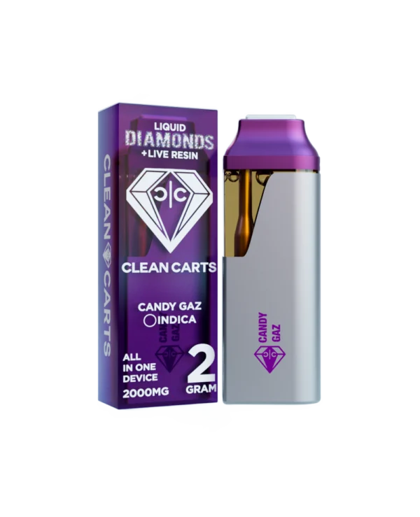 CANDY GAZ CANDY GAZ CLEAN CARTS Cannabis vape cartridge packaging and device