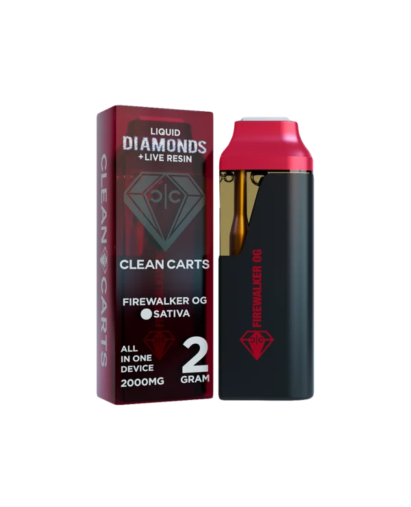 FIREWALKER OG CLEAN CARTS Vape pen with Firewalker OG branding