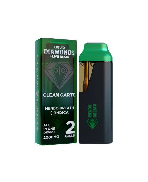 MENDO BREATH Vape cartridge with packaging design