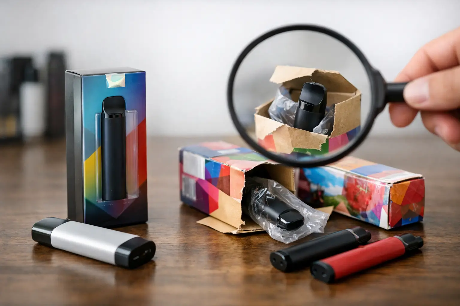 Spot Fake Vapes by the Packaging